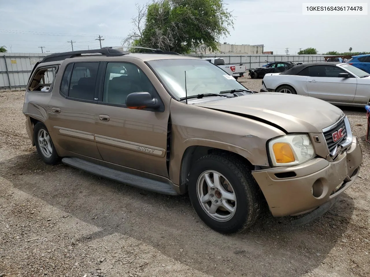 2003 GMC Envoy Xl VIN: 1GKES16S436174478 Lot: 63319844