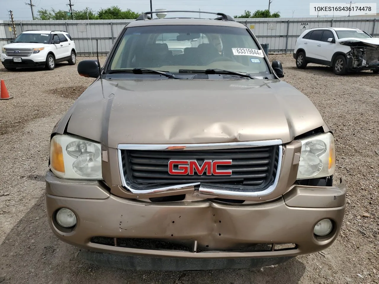 2003 GMC Envoy Xl VIN: 1GKES16S436174478 Lot: 63319844