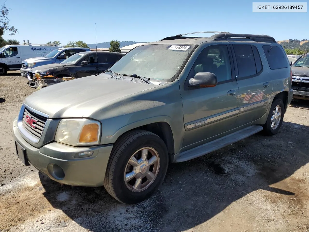 2003 GMC Envoy Xl VIN: 1GKET16S936189457 Lot: 67494344