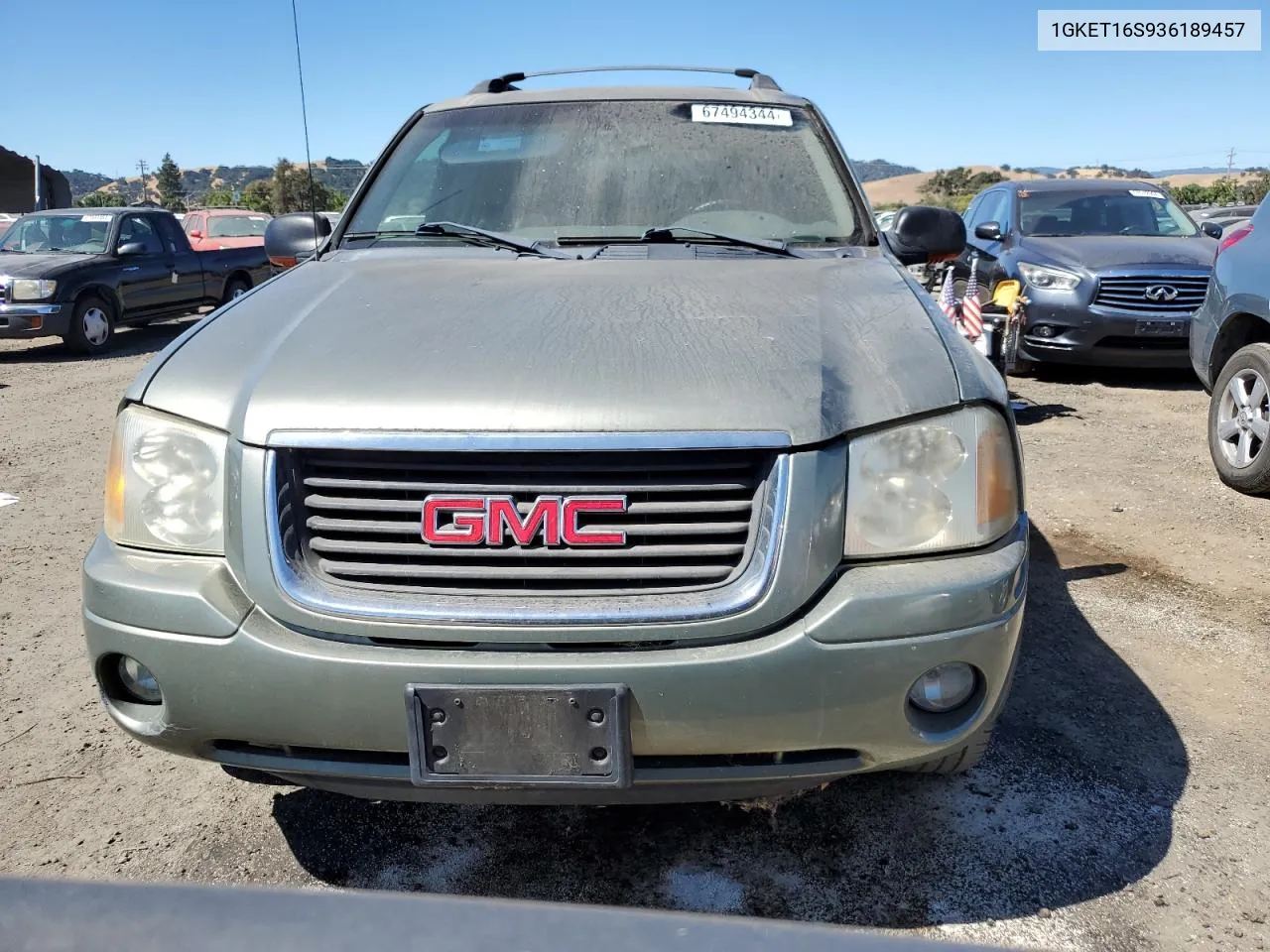 2003 GMC Envoy Xl VIN: 1GKET16S936189457 Lot: 67494344