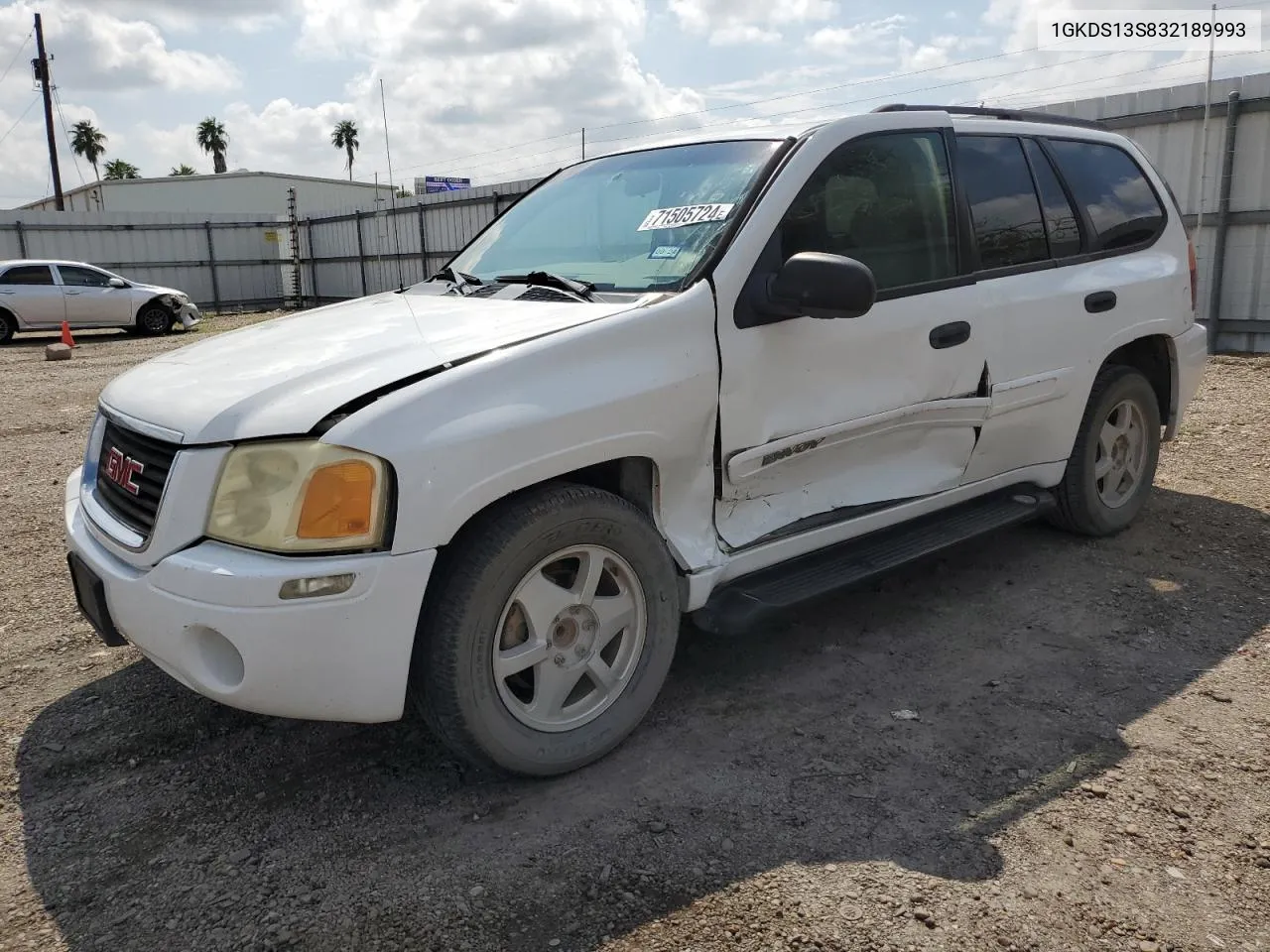 2003 GMC Envoy VIN: 1GKDS13S832189993 Lot: 71505724