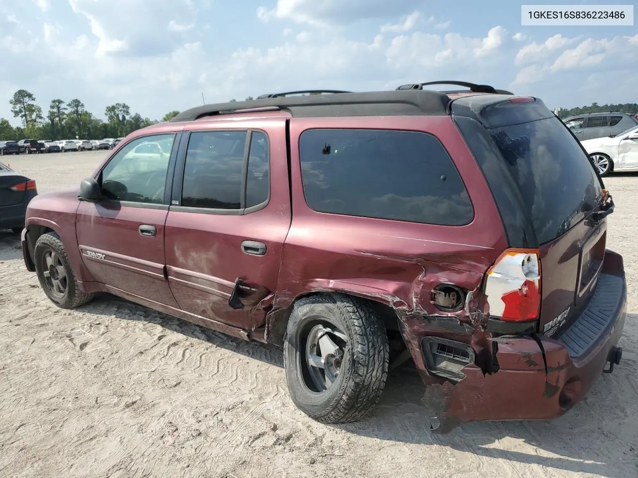 2003 GMC Envoy Xl VIN: 1GKES16S836223486 Lot: 72164004