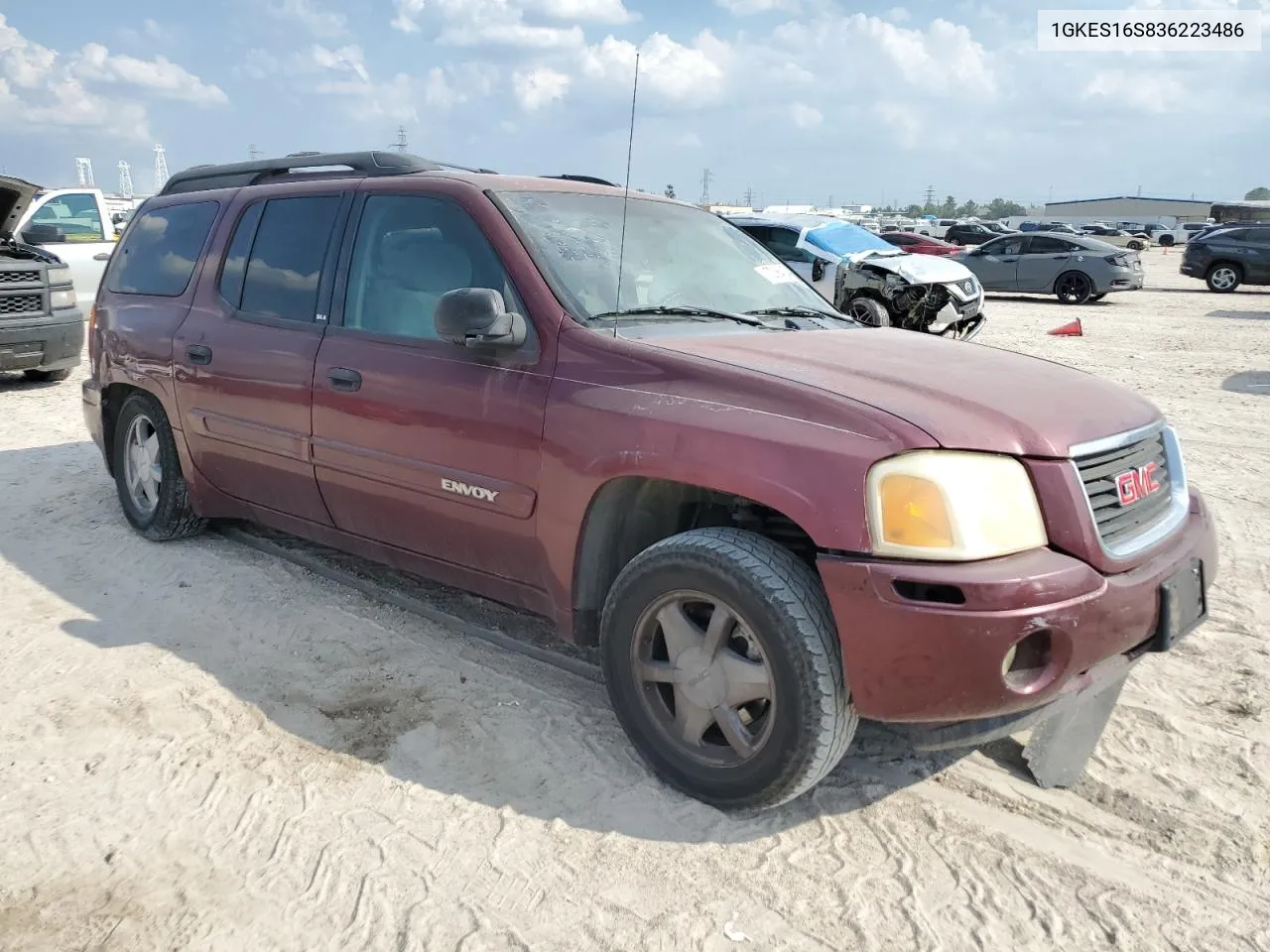 2003 GMC Envoy Xl VIN: 1GKES16S836223486 Lot: 72164004