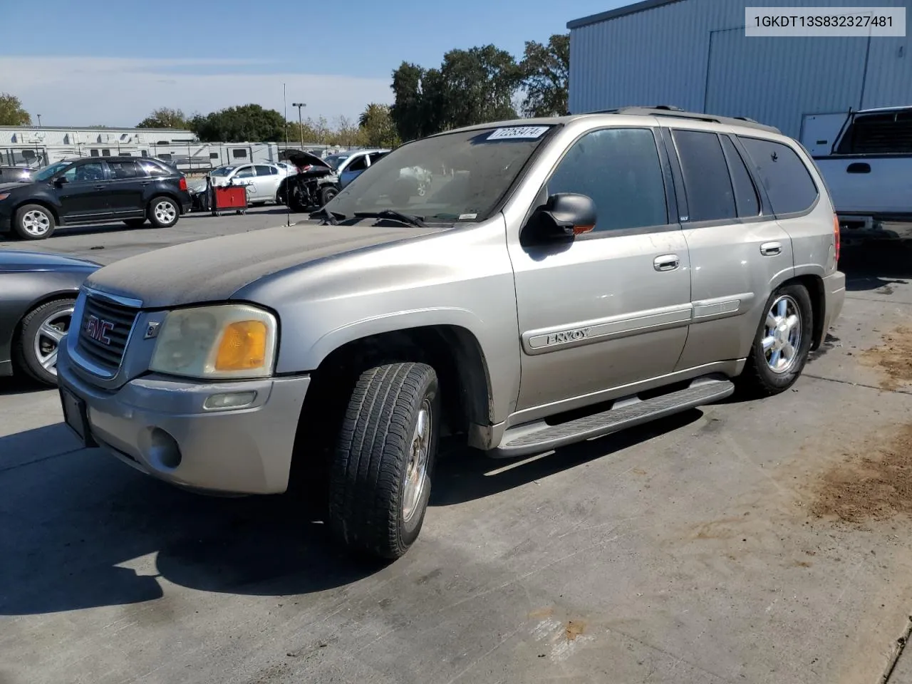 2003 GMC Envoy VIN: 1GKDT13S832327481 Lot: 72253474