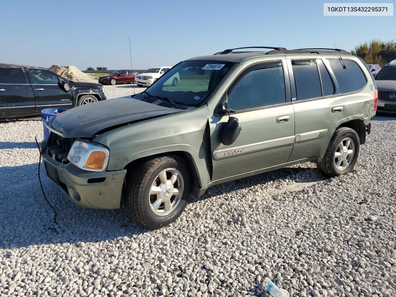 2003 GMC Envoy VIN: 1GKDT13S432295371 Lot: 72944074