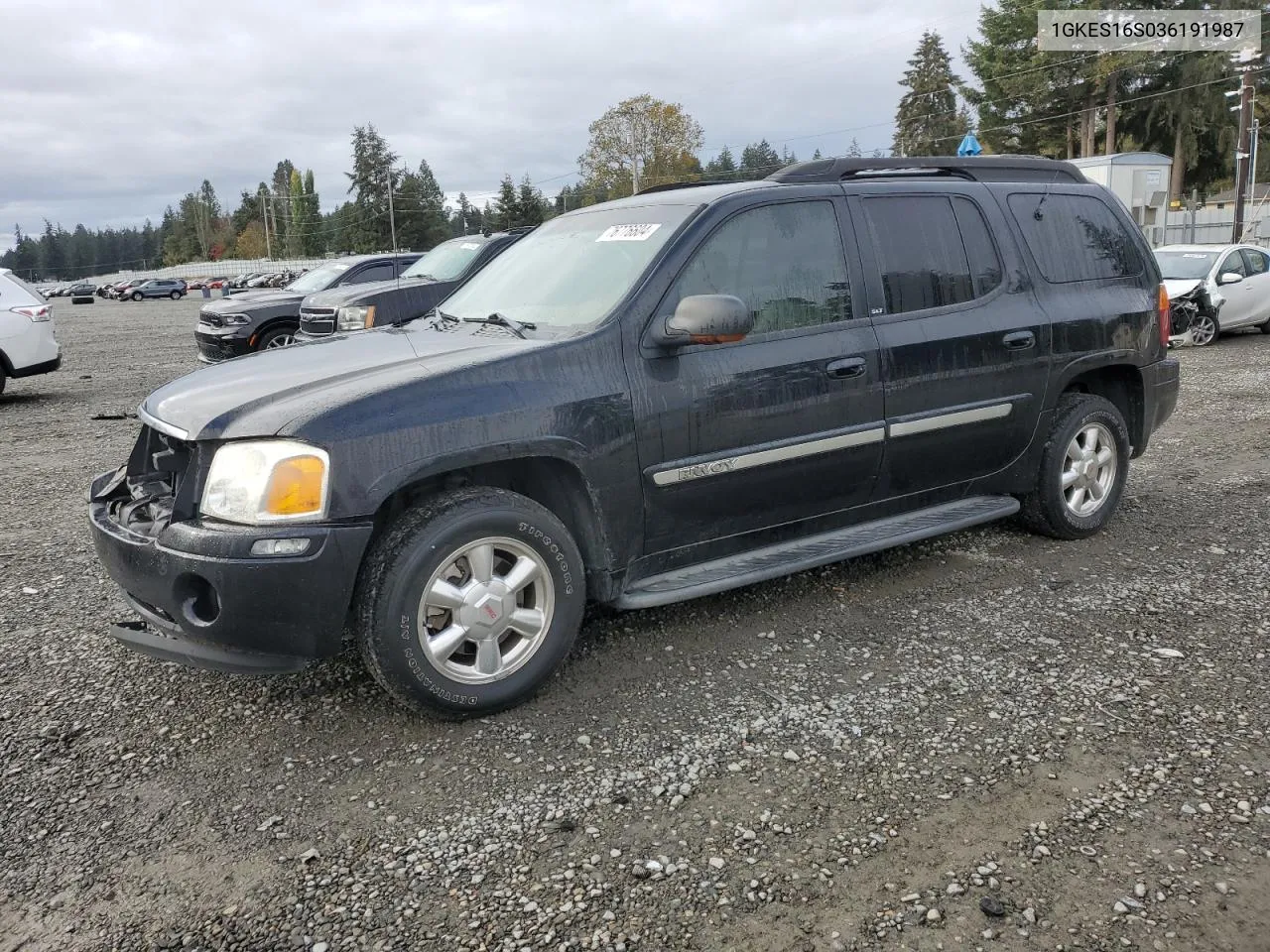 2003 GMC Envoy Xl VIN: 1GKES16S036191987 Lot: 76776604