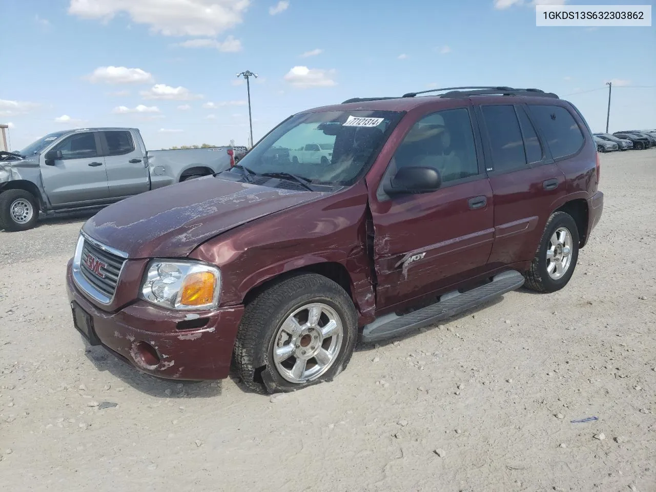 2003 GMC Envoy VIN: 1GKDS13S632303862 Lot: 77121314