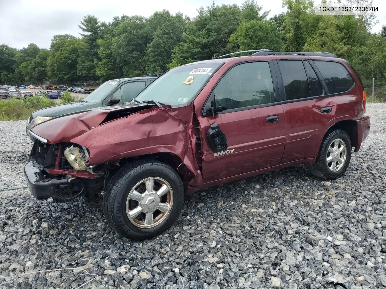 2004 GMC Envoy VIN: 1GKDT13S342336784 Lot: 66704184