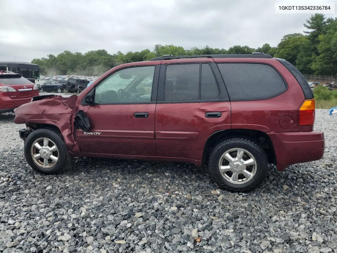 2004 GMC Envoy VIN: 1GKDT13S342336784 Lot: 66704184