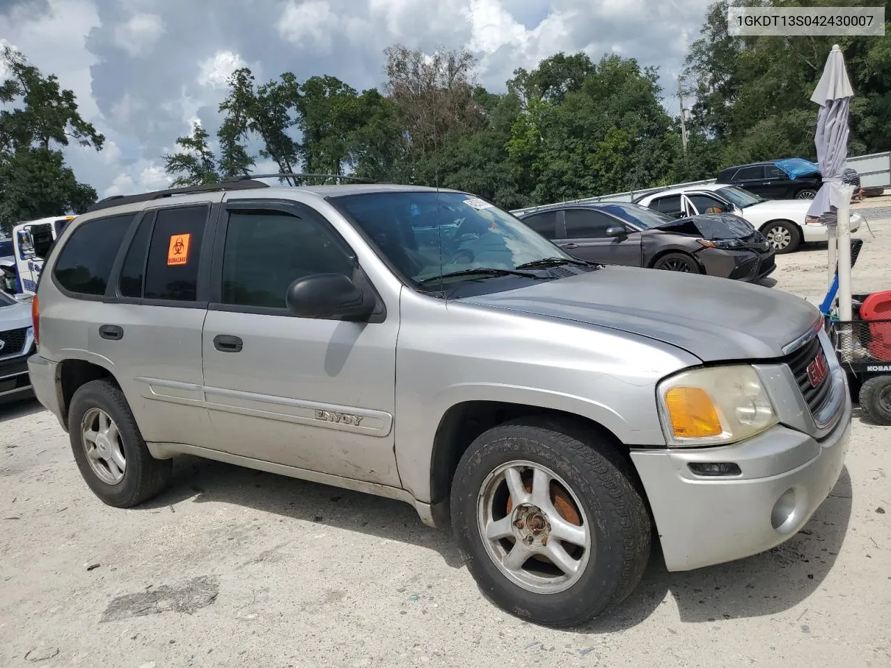 2004 GMC Envoy VIN: 1GKDT13S042430007 Lot: 67445104