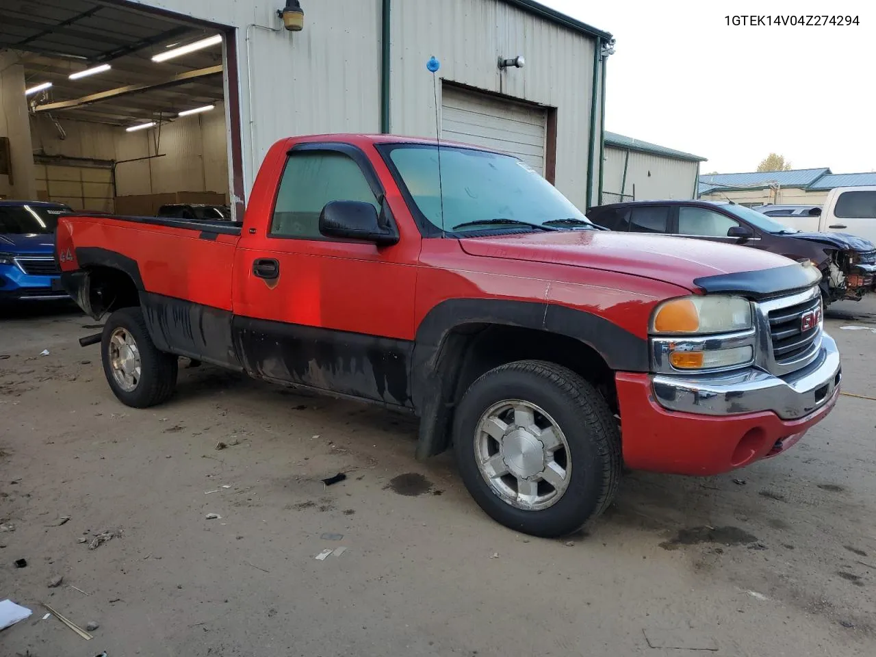 2004 GMC New Sierra K1500 VIN: 1GTEK14V04Z274294 Lot: 70289274