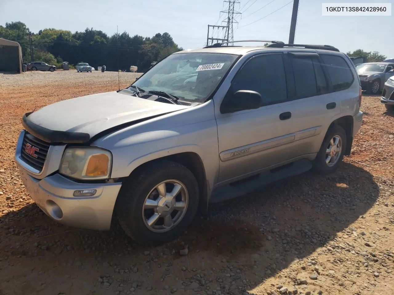 2004 GMC Envoy VIN: 1GKDT13S842428960 Lot: 70802424