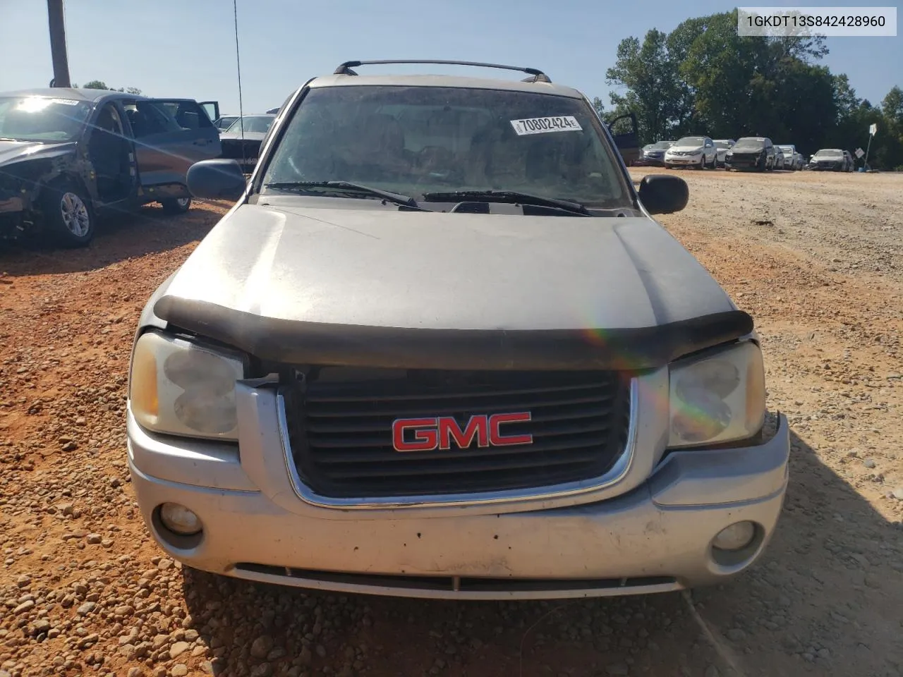 2004 GMC Envoy VIN: 1GKDT13S842428960 Lot: 70802424