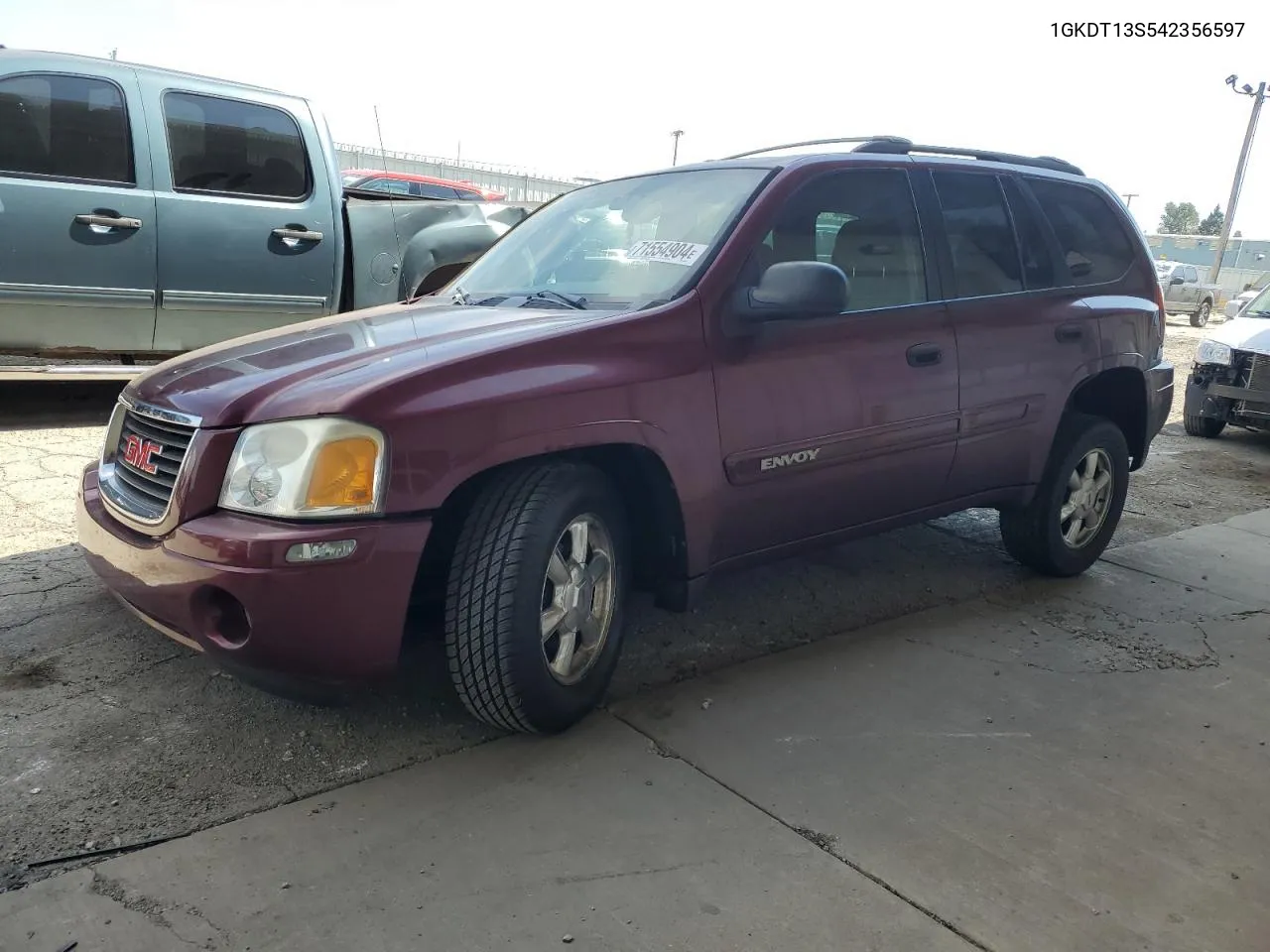 2004 GMC Envoy VIN: 1GKDT13S542356597 Lot: 71554904