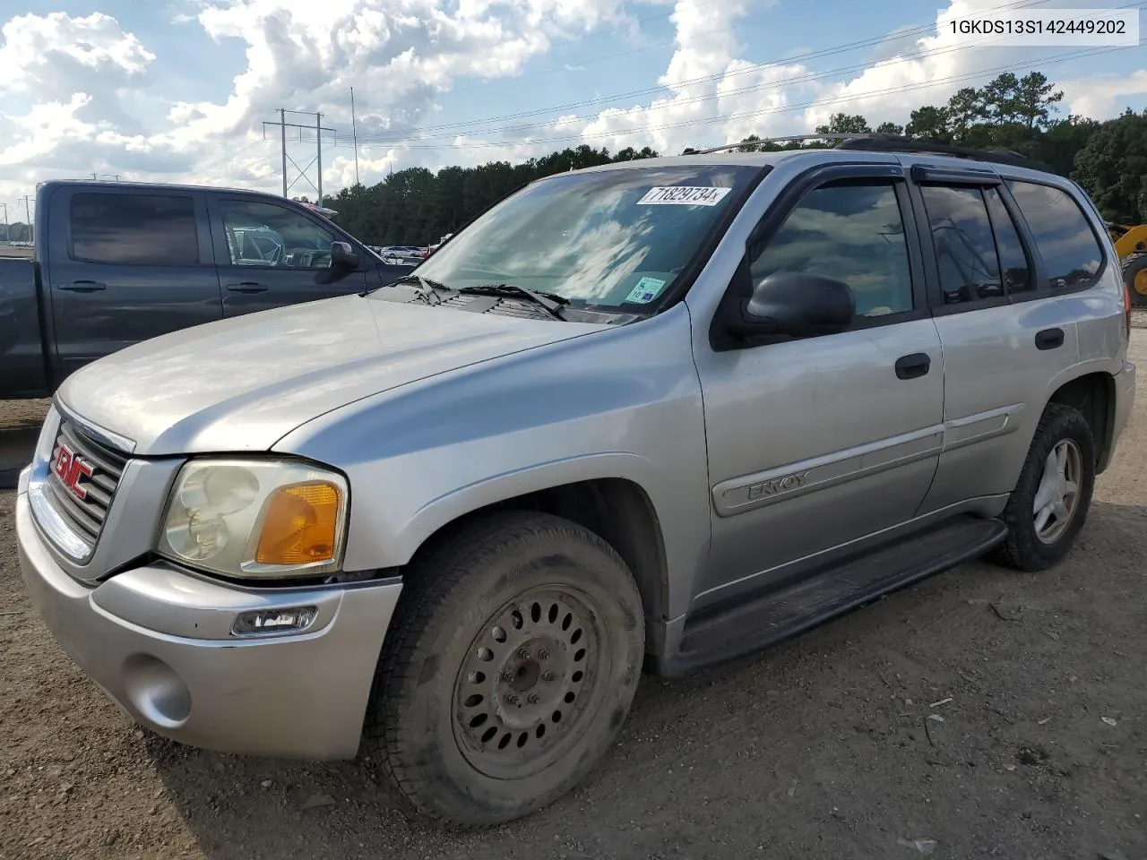 2004 GMC Envoy VIN: 1GKDS13S142449202 Lot: 71829734