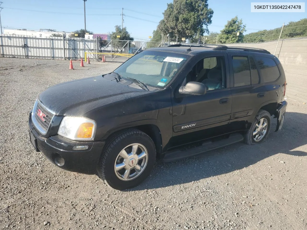 2004 GMC Envoy VIN: 1GKDT13S042247478 Lot: 72224534