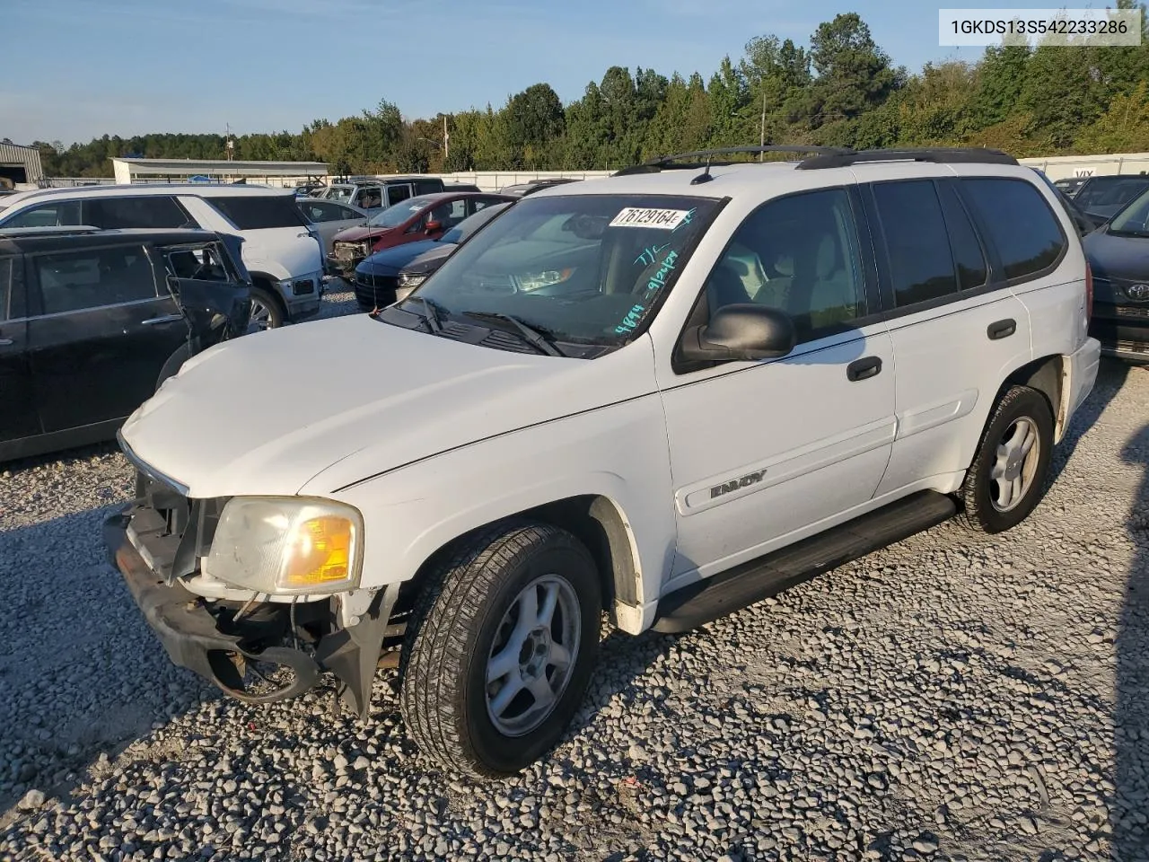 2004 GMC Envoy VIN: 1GKDS13S542233286 Lot: 76129164