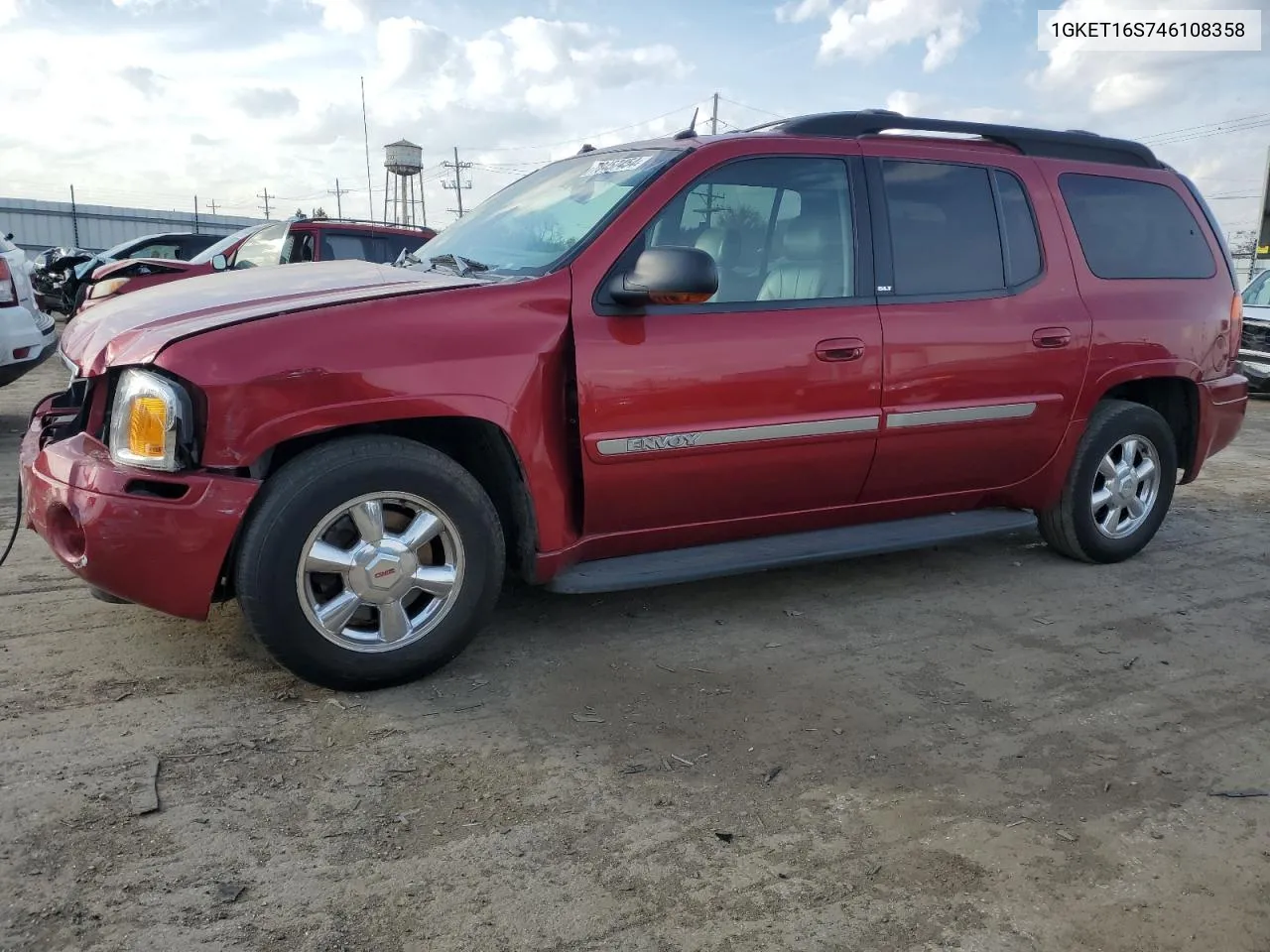 2004 GMC Envoy Xl VIN: 1GKET16S746108358 Lot: 78457454