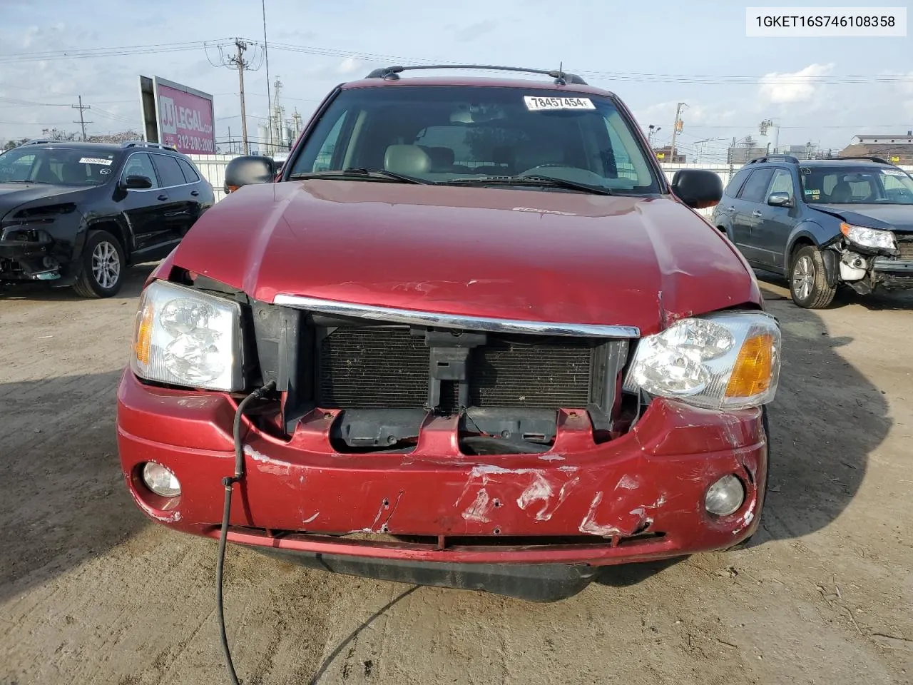 2004 GMC Envoy Xl VIN: 1GKET16S746108358 Lot: 78457454