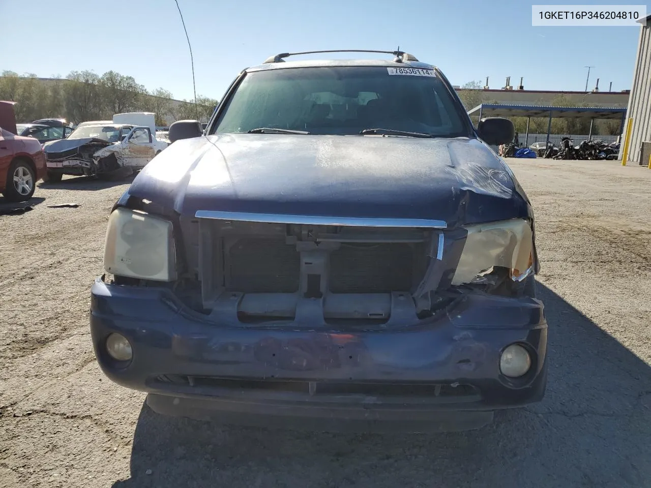 2004 GMC Envoy Xl VIN: 1GKET16P346204810 Lot: 78536114