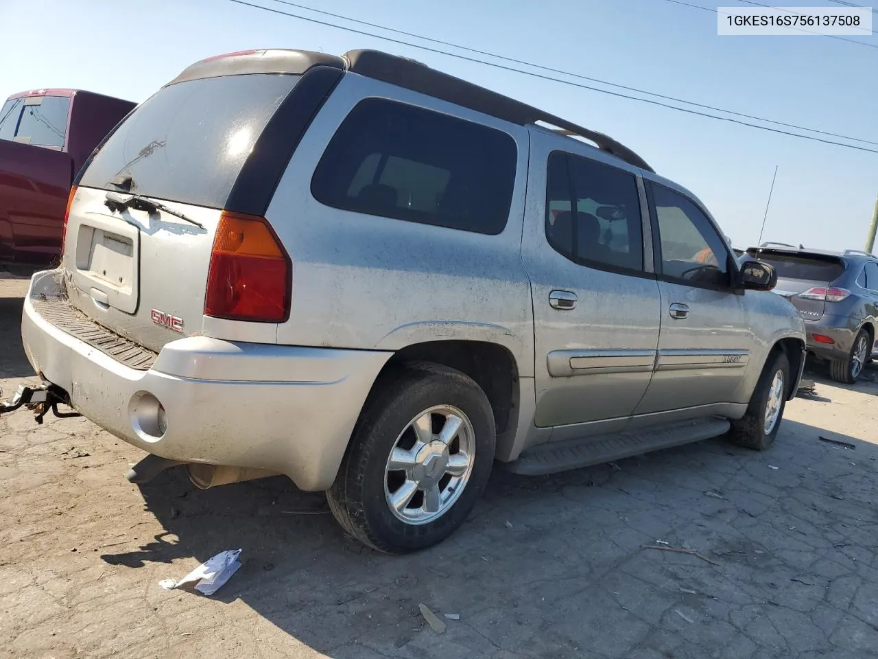 2005 GMC Envoy Xl VIN: 1GKES16S756137508 Lot: 69134804