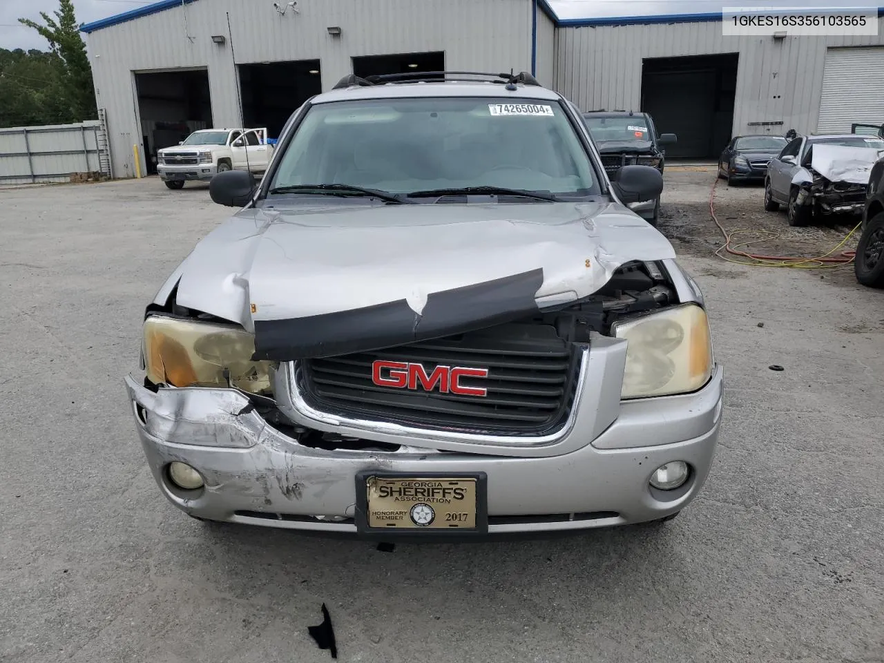 2005 GMC Envoy Xl VIN: 1GKES16S356103565 Lot: 74265004