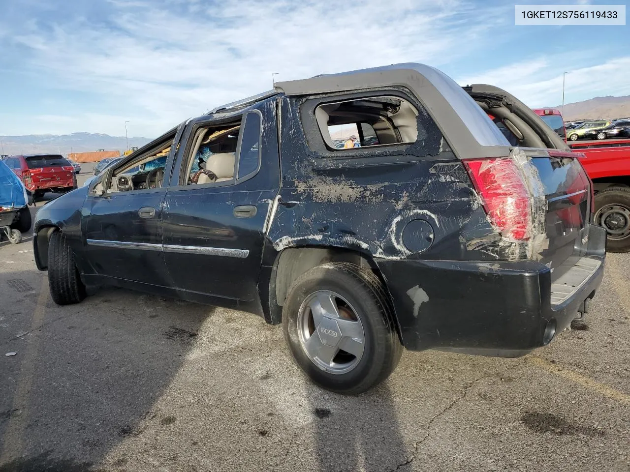 2005 GMC Envoy Xuv VIN: 1GKET12S756119433 Lot: 77687454