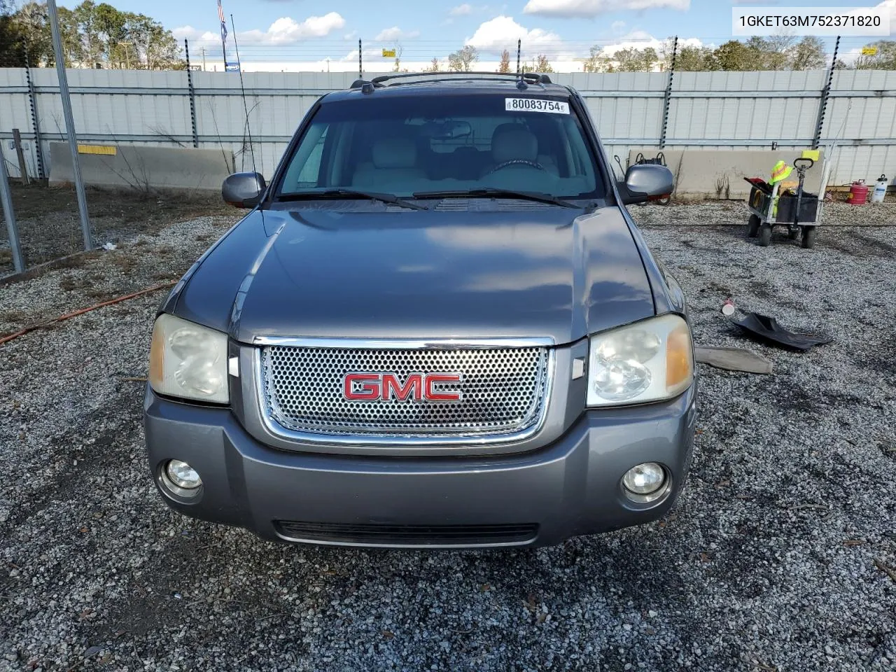 2005 GMC Envoy Denali VIN: 1GKET63M752371820 Lot: 80083754