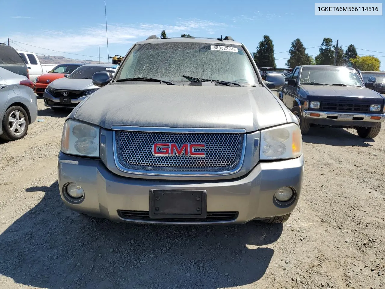 2006 GMC Envoy Denali Xl VIN: 1GKET66M566114516 Lot: 68332374