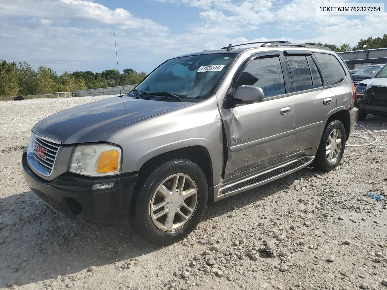 2006 GMC Envoy Denali VIN: 1GKET63M762327754 Lot: 71935914