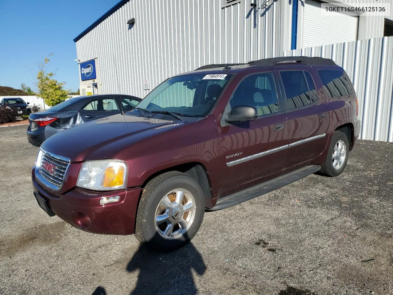 2006 GMC Envoy Xl VIN: 1GKET16S466125136 Lot: 71964914