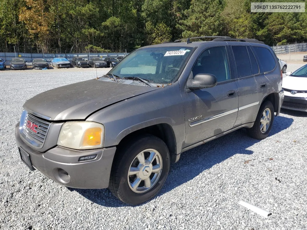 2006 GMC Envoy VIN: 1GKDT13S762222791 Lot: 74370224