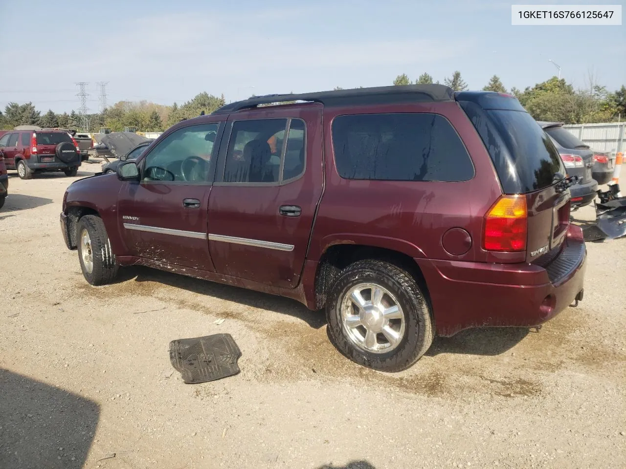 2006 GMC Envoy Xl VIN: 1GKET16S766125647 Lot: 74894724