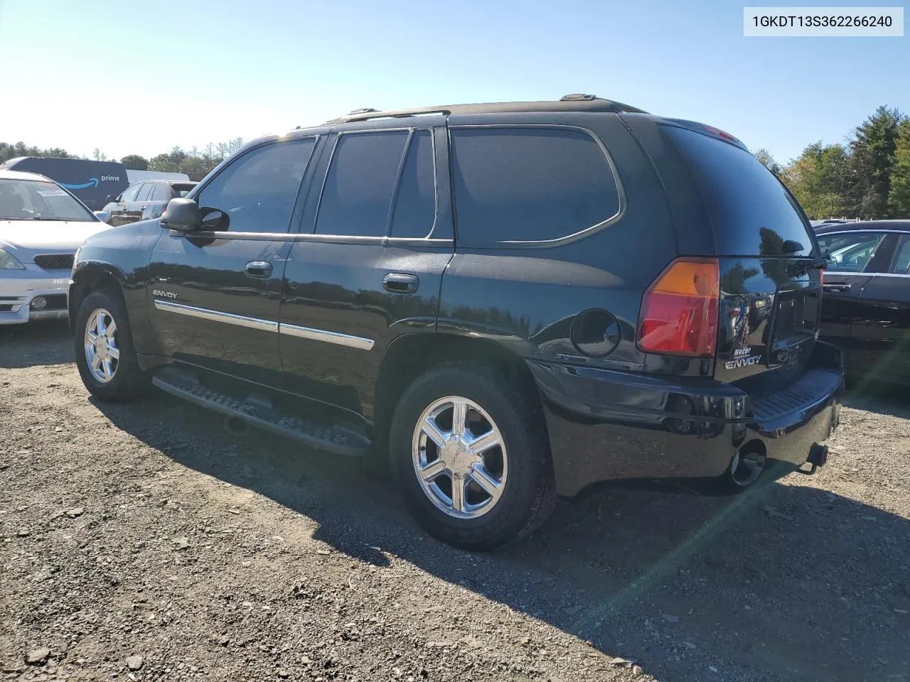 2006 GMC Envoy VIN: 1GKDT13S362266240 Lot: 75223264