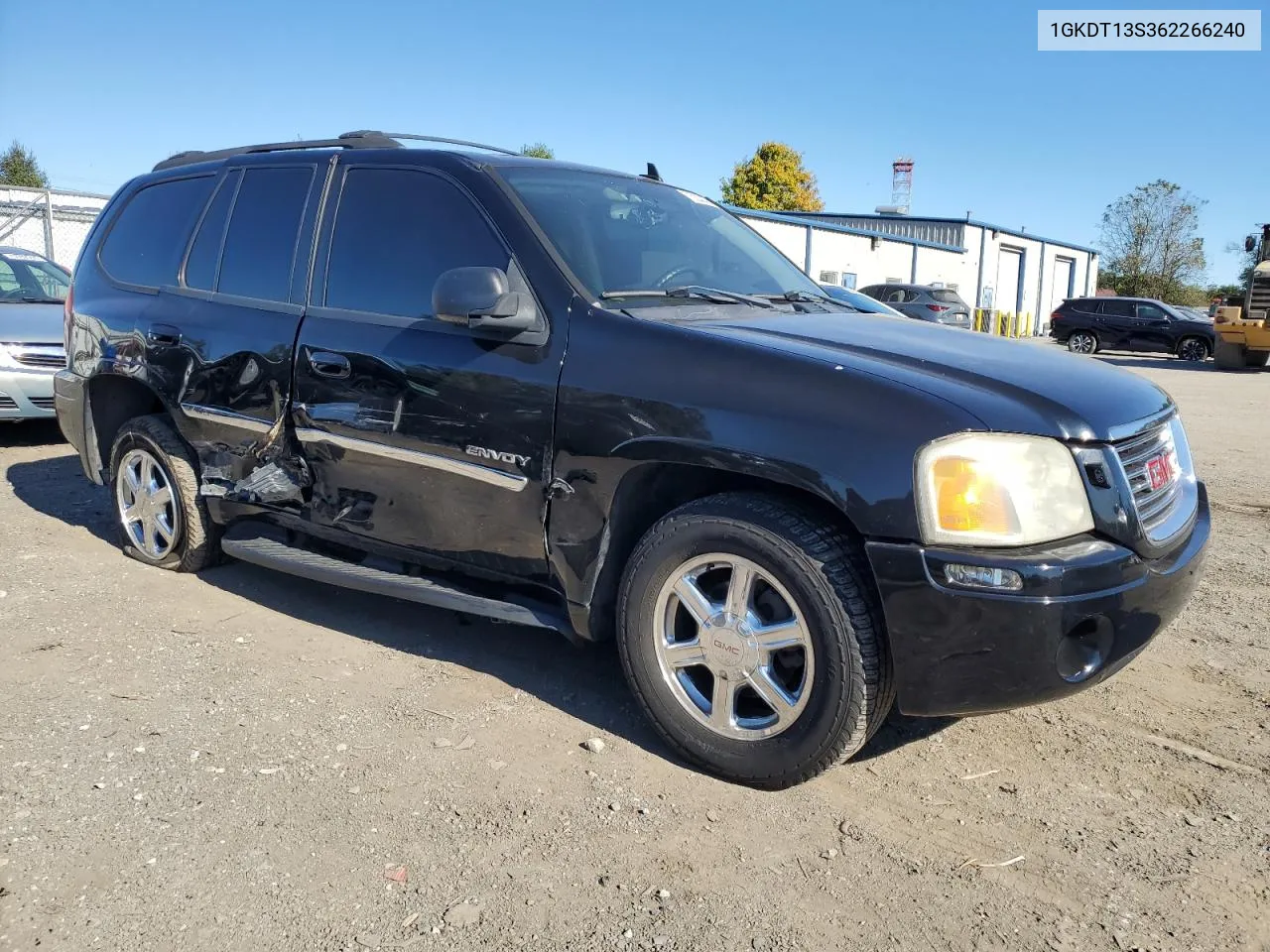 2006 GMC Envoy VIN: 1GKDT13S362266240 Lot: 75223264