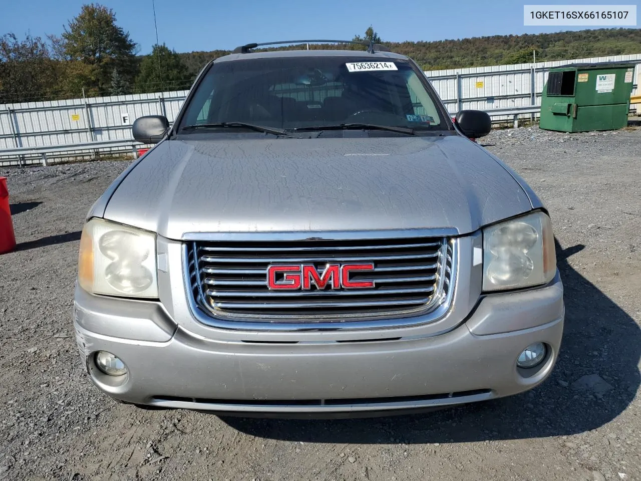 2006 GMC Envoy Xl VIN: 1GKET16SX66165107 Lot: 75636214