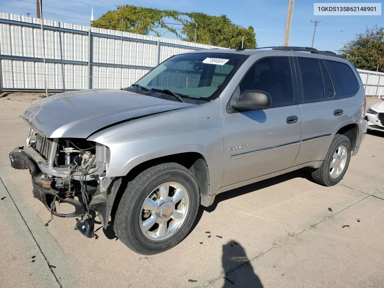 2006 GMC Envoy VIN: 1GKDS13S862148901 Lot: 77684604