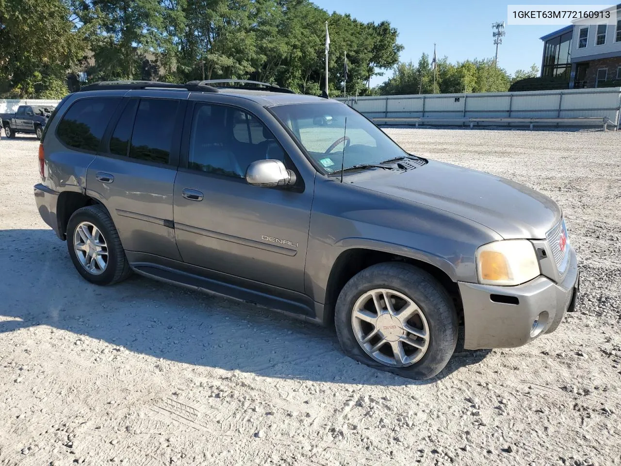 2007 GMC Envoy Denali VIN: 1GKET63M772160913 Lot: 69078024