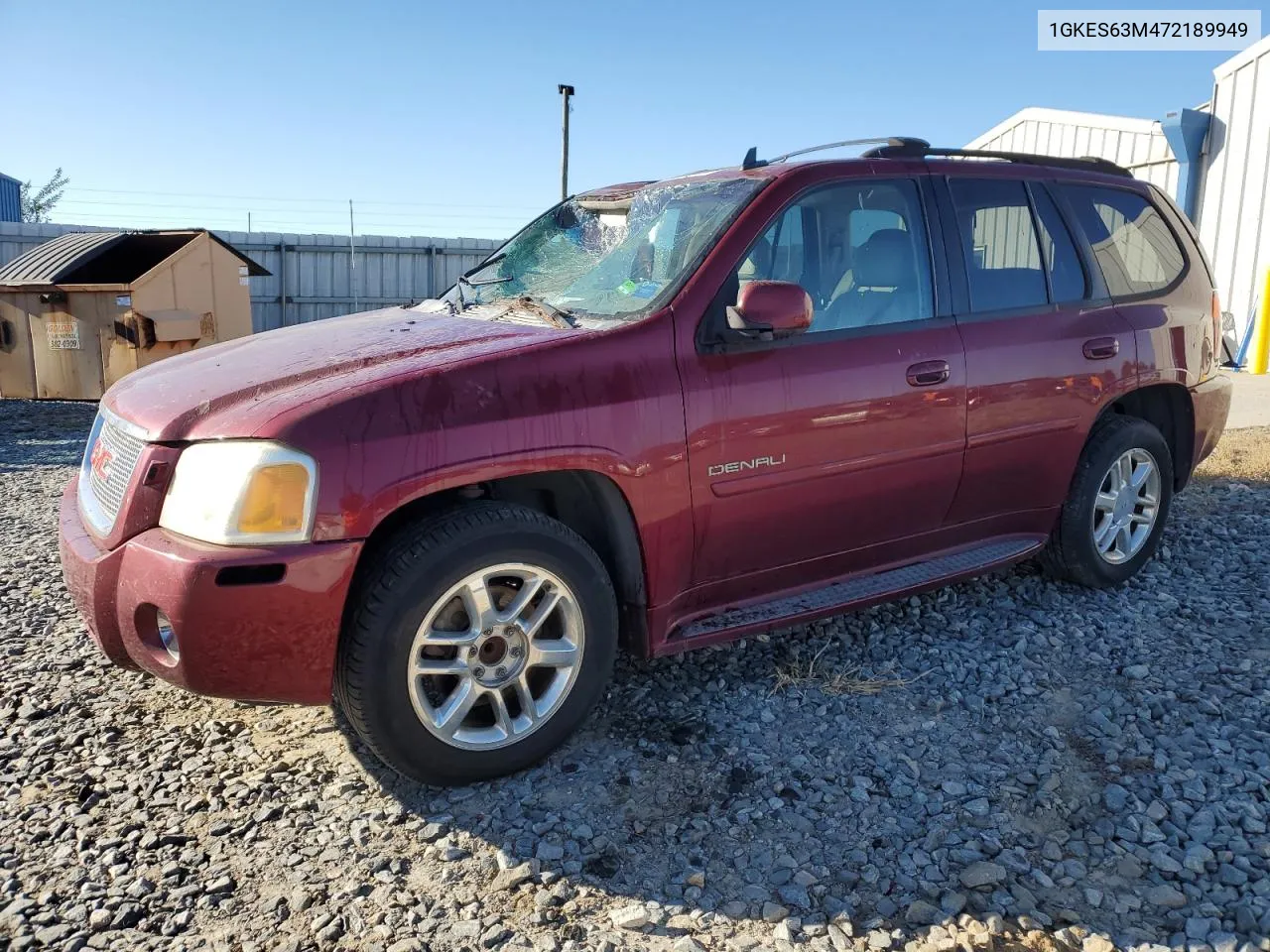 2007 GMC Envoy Denali VIN: 1GKES63M472189949 Lot: 75736444