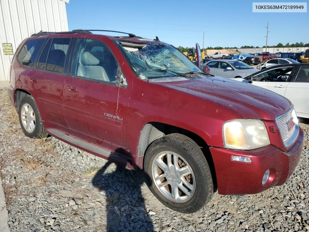 2007 GMC Envoy Denali VIN: 1GKES63M472189949 Lot: 75736444