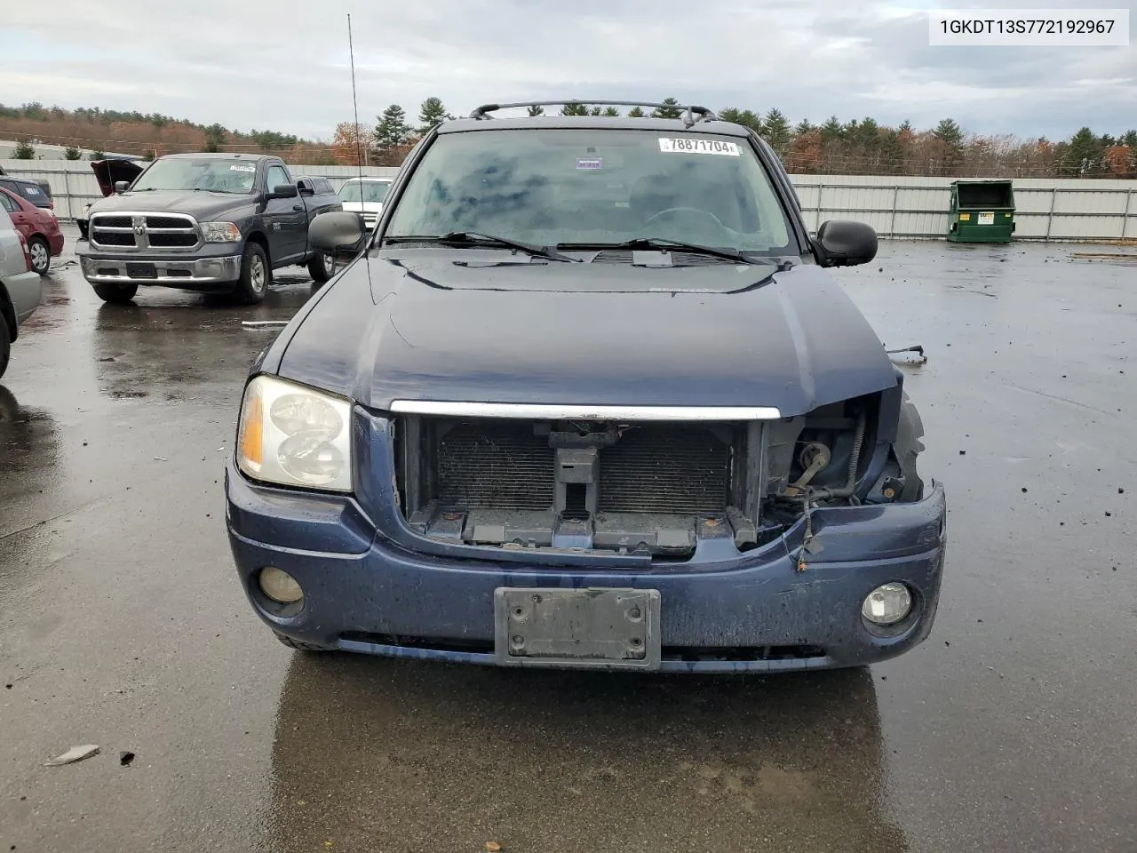 2007 GMC Envoy VIN: 1GKDT13S772192967 Lot: 78871704