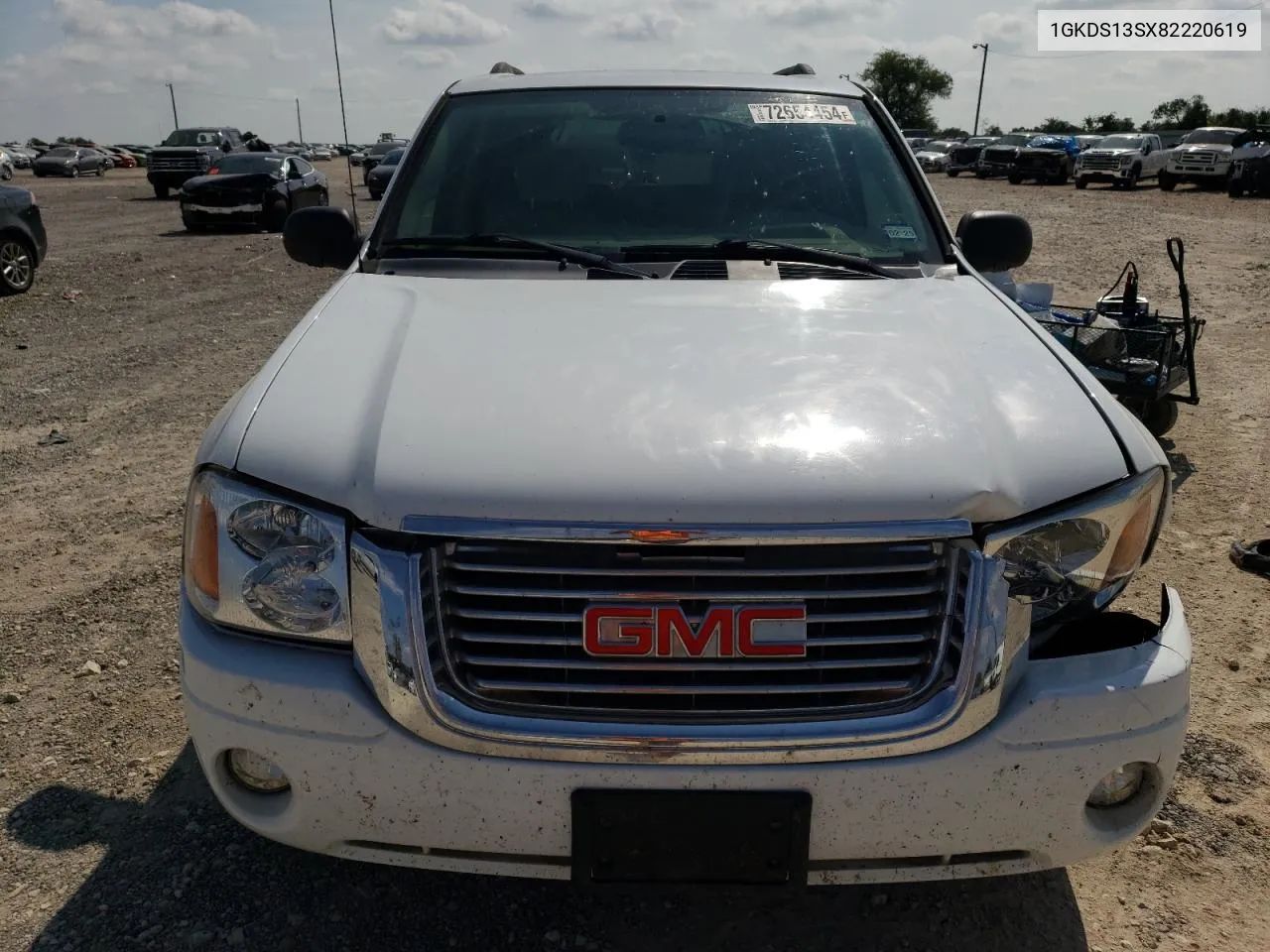 2008 GMC Envoy VIN: 1GKDS13SX82220619 Lot: 72654454