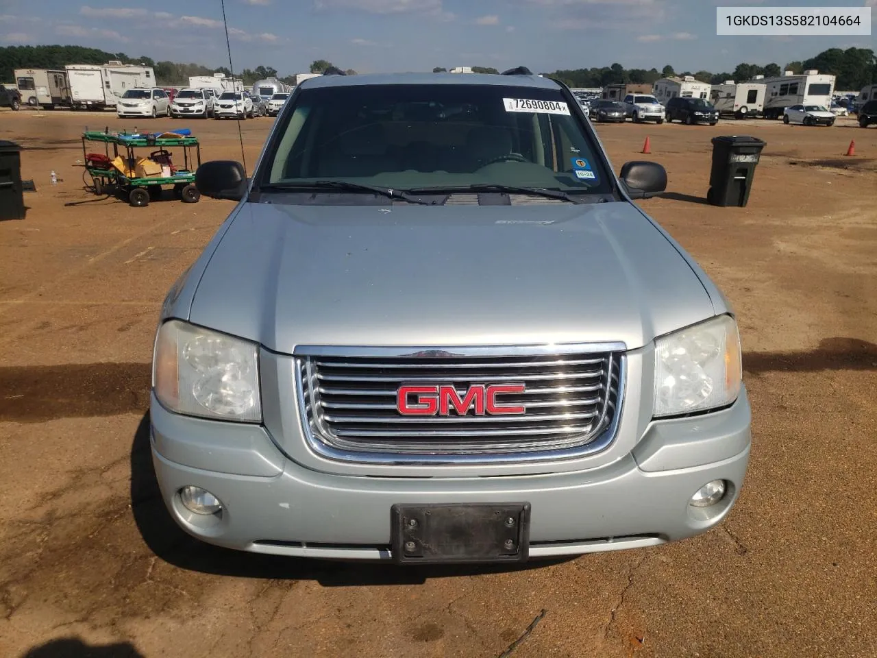 2008 GMC Envoy VIN: 1GKDS13S582104664 Lot: 72690804