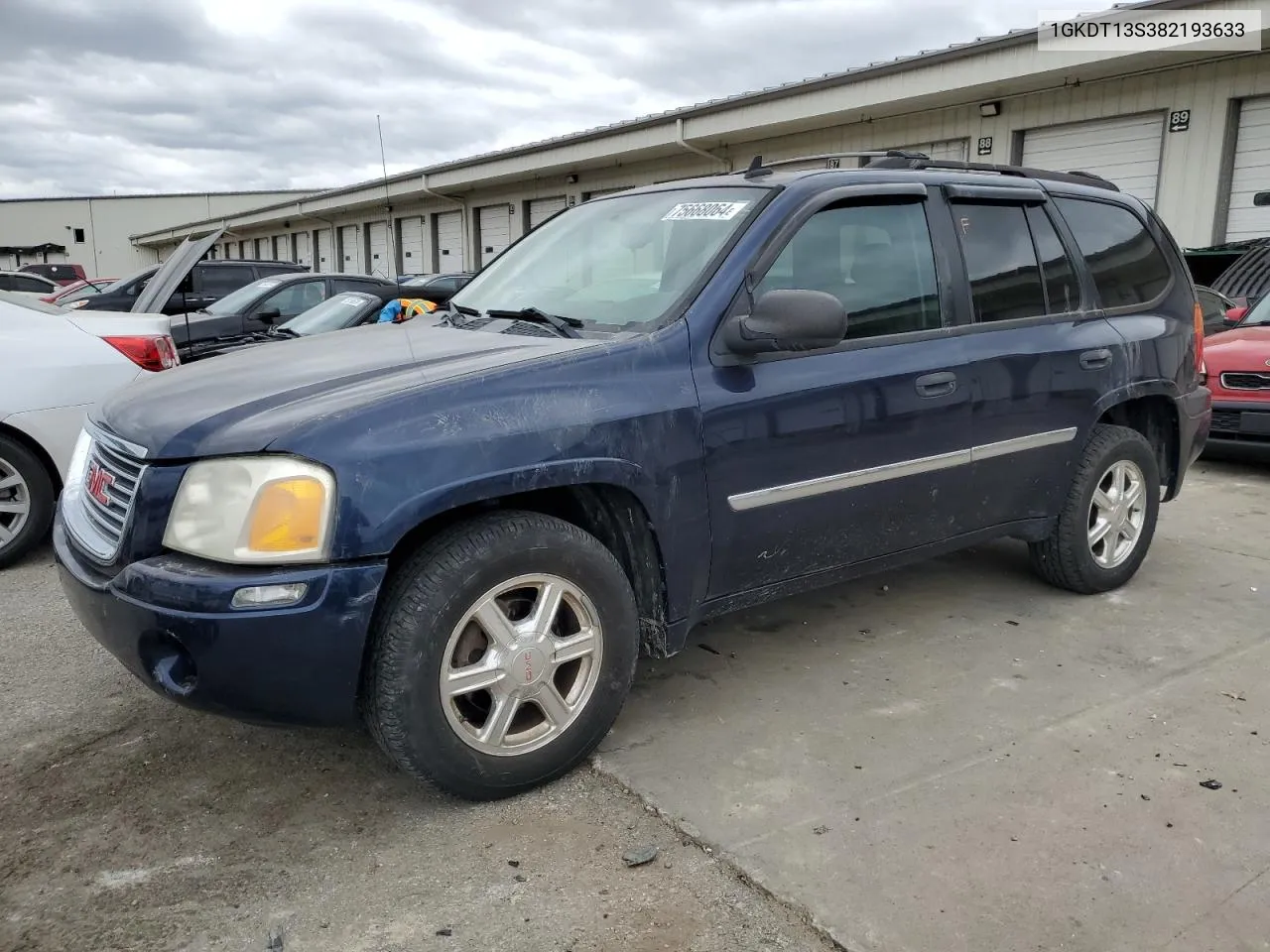 2008 GMC Envoy VIN: 1GKDT13S382193633 Lot: 75668064