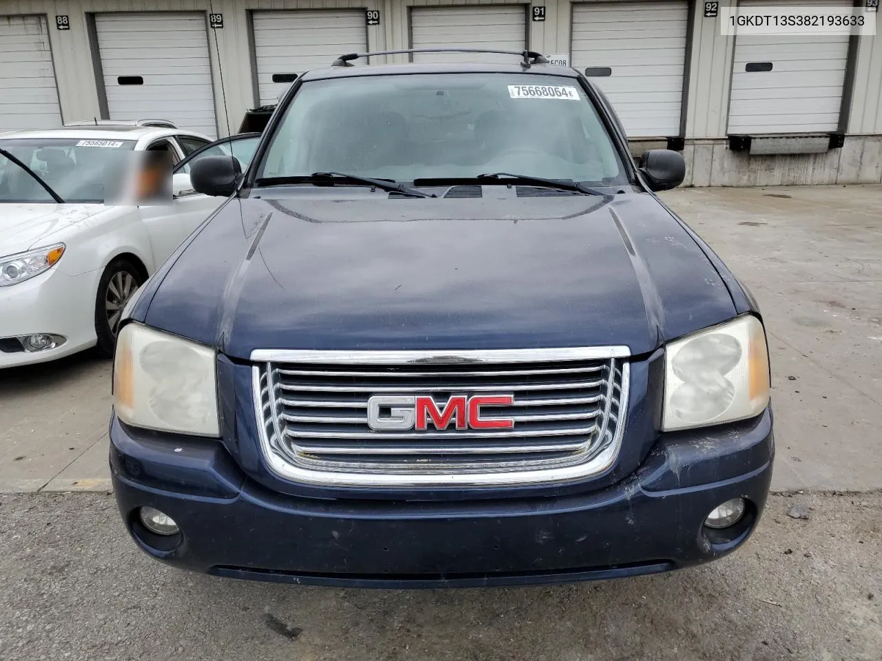 2008 GMC Envoy VIN: 1GKDT13S382193633 Lot: 75668064