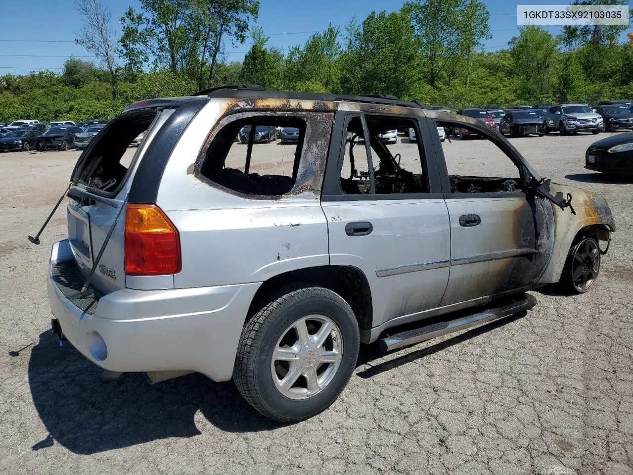 2009 GMC Envoy Sle VIN: 1GKDT33SX92103035 Lot: 51021824