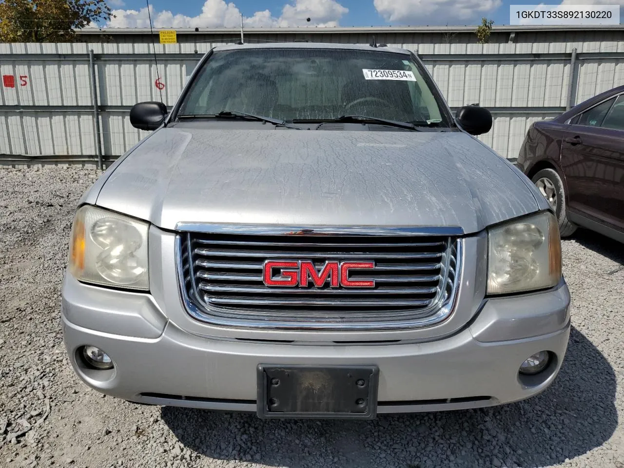 2009 GMC Envoy Sle VIN: 1GKDT33S892130220 Lot: 72309534