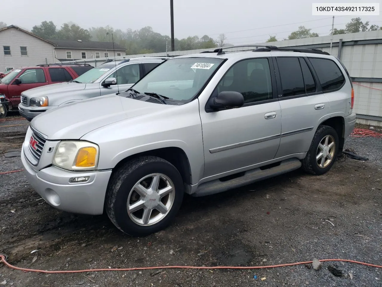 2009 GMC Envoy Slt VIN: 1GKDT43S492117325 Lot: 74610504