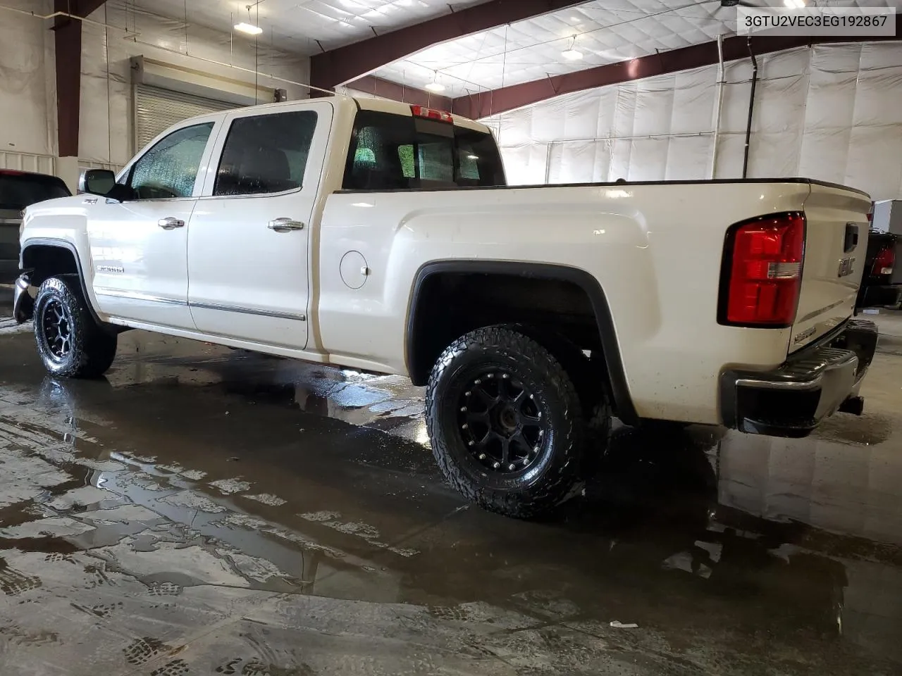 2014 GMC Sierra K1500 Slt VIN: 3GTU2VEC3EG192867 Lot: 70445264