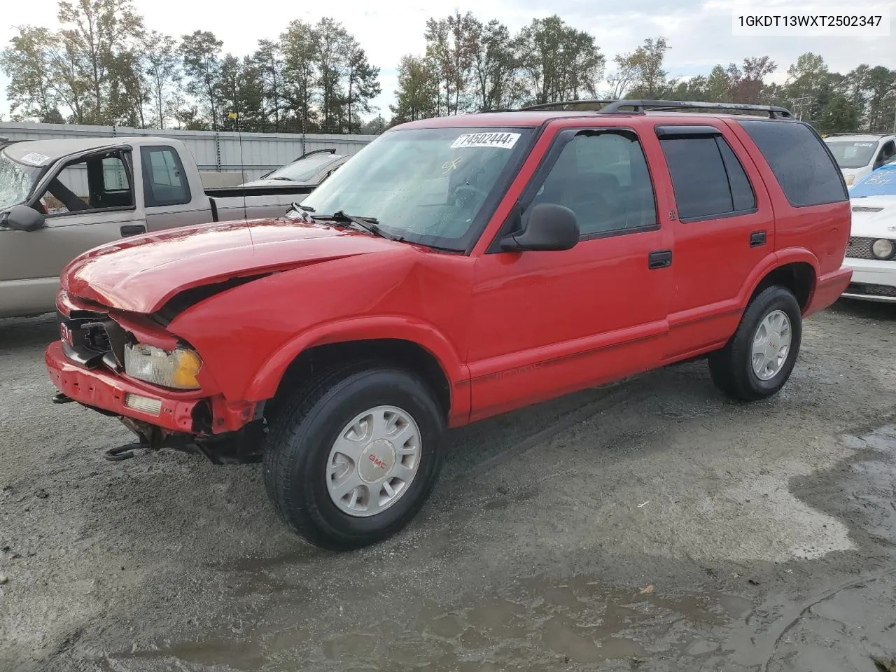 1996 GMC Jimmy VIN: 1GKDT13WXT2502347 Lot: 74502444